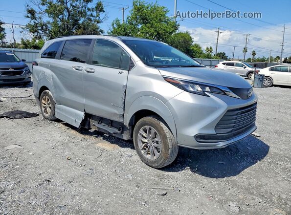 5TDJRKEC3SS267254 2025 TOYOTA SIENNA Silver Przód prawy