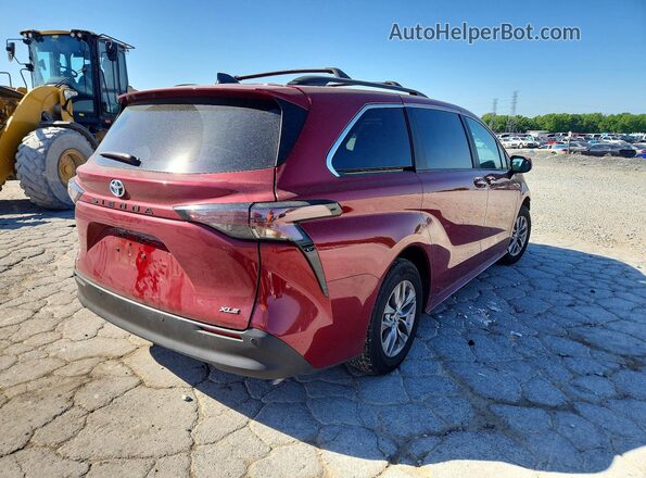 5TDJRKEC3SS288105 2025 TOYOTA SIENNA Red Tył prawy