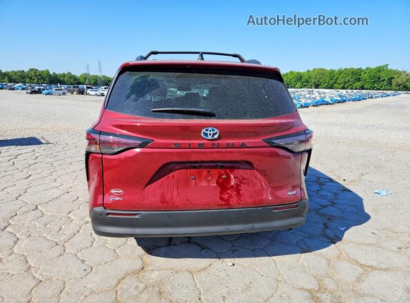 5TDJRKEC3SS288105 2025 TOYOTA SIENNA Red Widok z tyłu