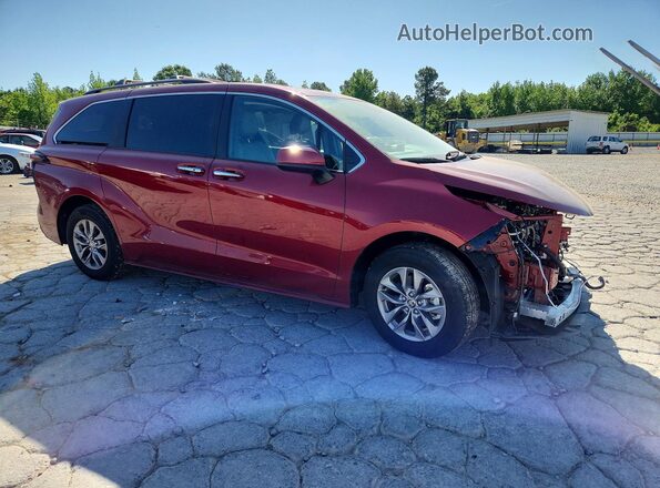 5TDJRKEC3SS288105 2025 TOYOTA SIENNA Red Przód prawy