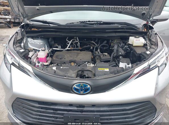 5TDJRKEC4NS081257 2022 TOYOTA SIENNA Silver Vista trasera