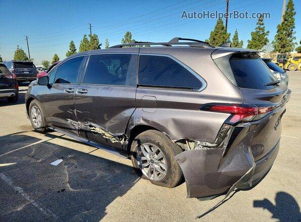 5TDJRKEC4NS098012 2022 TOYOTA SIENNA Серый Задняя левая четверть