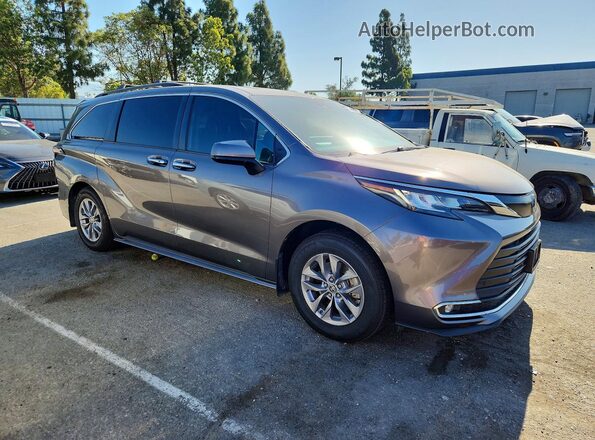 5TDJRKEC4NS098012 2022 TOYOTA SIENNA Серый Передняя правая четверть