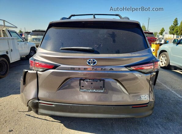 5TDJRKEC4NS098012 2022 TOYOTA SIENNA Серый Вид сзади