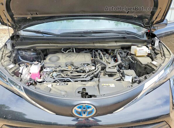 5TDJRKEC4SS244663 2025 TOYOTA SIENNA Black Widok komory silnika