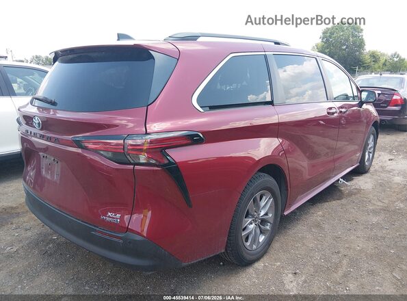 5TDJRKEC5MS032888 2021 TOYOTA SIENNA Red Հետևի աջ