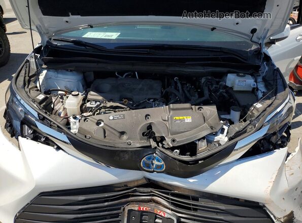 5TDJRKEC6SS236550 2025 TOYOTA SIENNA White ძრავის განყოფილების ხედი