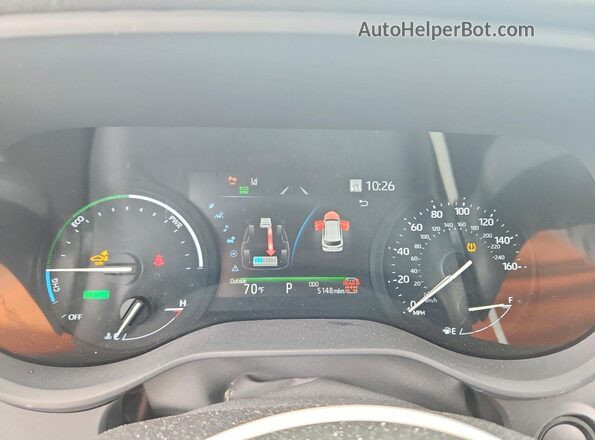 5TDJRKEC7SS286017 2025 TOYOTA SIENNA White Instrument cluster view