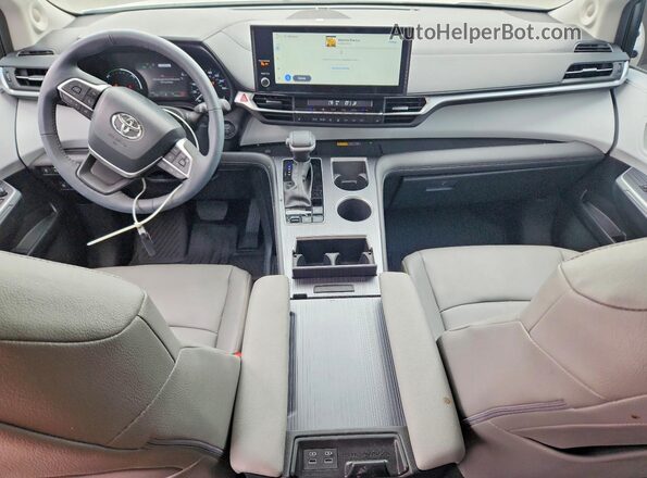 5TDJRKEC7SS286017 2025 TOYOTA SIENNA White Dashboard view