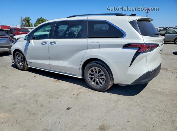 5TDJRKECXMS058130 2021 TOYOTA SIENNA White Задня ліва чверть