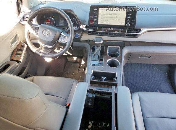 5TDJSKFC2PS106405 2023 TOYOTA SIENNA Blue Dashboard view
