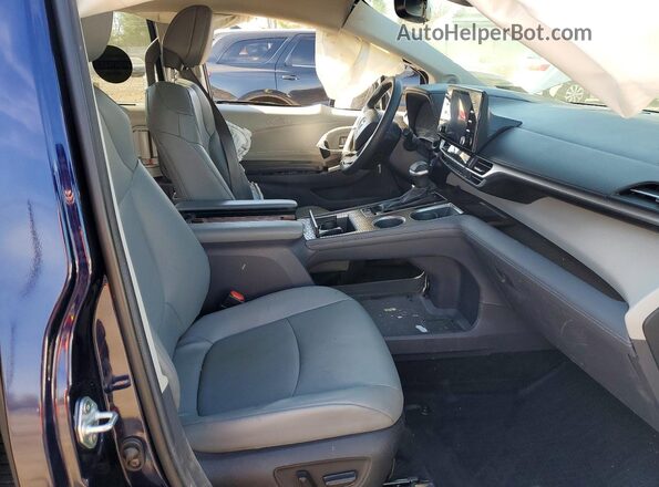 5TDJSKFC2PS106405 2023 TOYOTA SIENNA Blue Front interior view