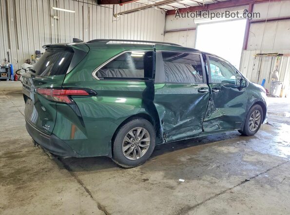 5TDJSKFC3MS035484 2021 TOYOTA SIENNA Green უკანა მარჯვენა