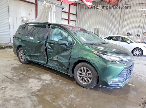5TDJSKFC3MS035484 2021 TOYOTA SIENNA Green წინა მარჯვენა