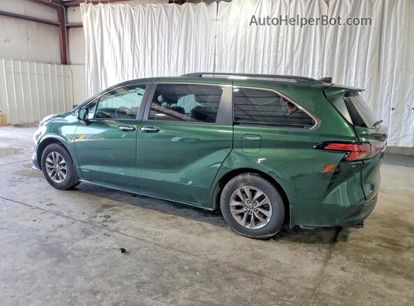 5TDJSKFC3MS035484 2021 TOYOTA SIENNA Green უკანა მარცხენა