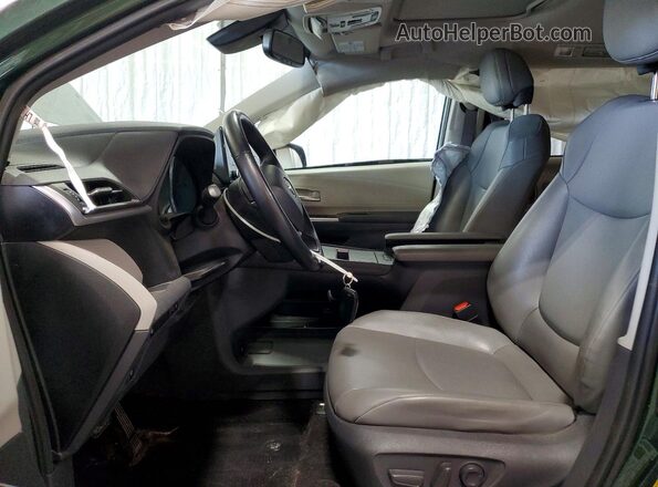 5TDJSKFC3MS035484 2021 TOYOTA SIENNA Green წინა სალონის ხედი