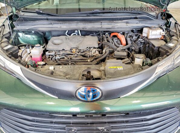 5TDJSKFC3MS035484 2021 TOYOTA SIENNA Green ძრავის განყოფილების ხედი