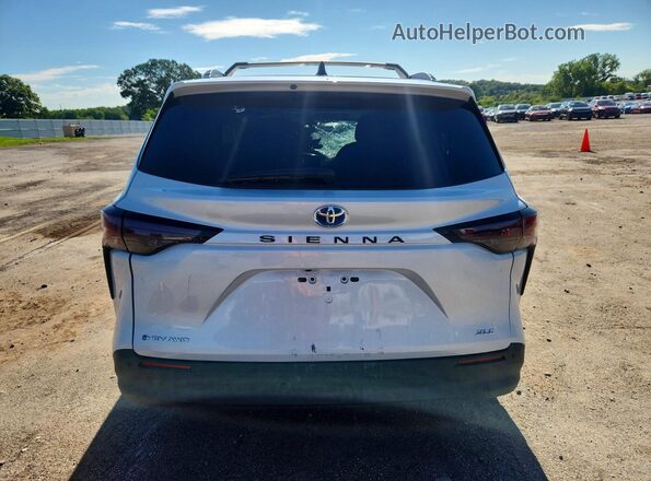 5TDJSKFC3SS181073 2025 TOYOTA SIENNA Белый Вид сзади