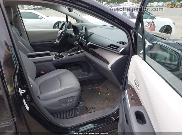 5TDJSKFC4MS018449 2021 TOYOTA SIENNA Black Widok wnętrza z przodu