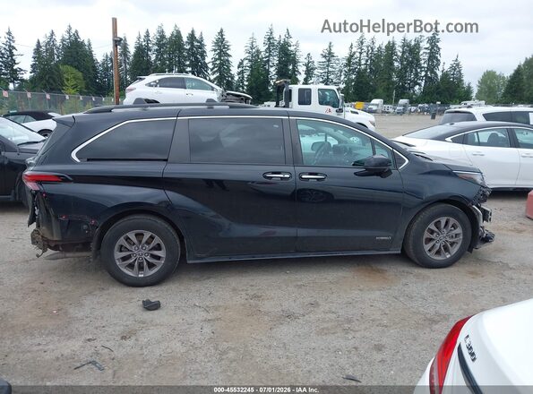 5TDJSKFC4MS018449 2021 TOYOTA SIENNA Black Widok wnętrza 360 stopni