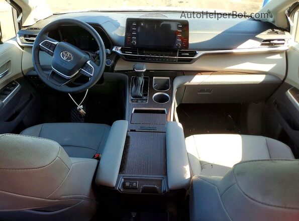 5TDJSKFC4PS091356 2023 TOYOTA SIENNA Silver Вид панелі приладів