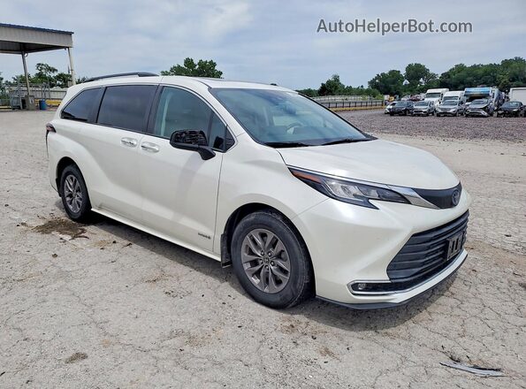 5TDJSKFC5MS026348 2021 TOYOTA SIENNA White Przód prawy