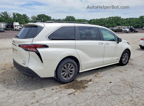 5TDJSKFC5MS026348 2021 TOYOTA SIENNA White Tył prawy