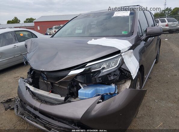 5TDJSKFC7MS023516 2021 TOYOTA SIENNA Gray წინა ხედი