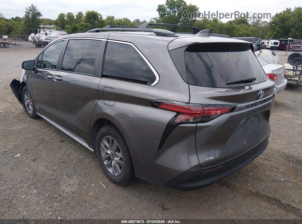 5TDJSKFC7MS023516 2021 TOYOTA SIENNA Gray უკანა მარცხენა
