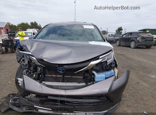 5TDJSKFC7MS023516 2021 TOYOTA SIENNA Gray ხელსაწყოთა პანელის ხედი