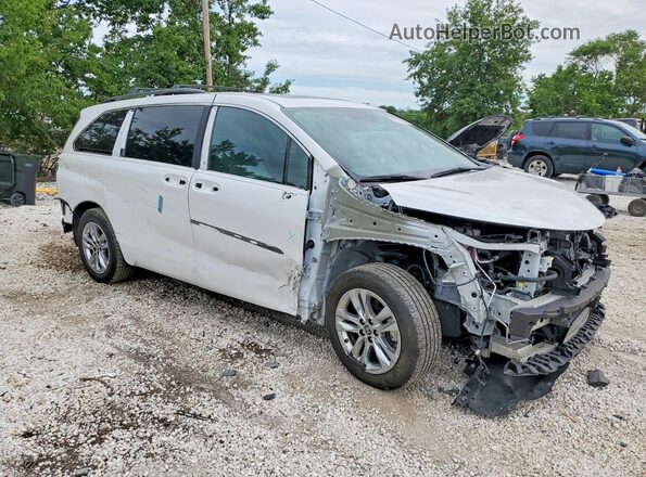 5TDJSKFCXSS155991 2025 TOYOTA SIENNA White Przód prawy