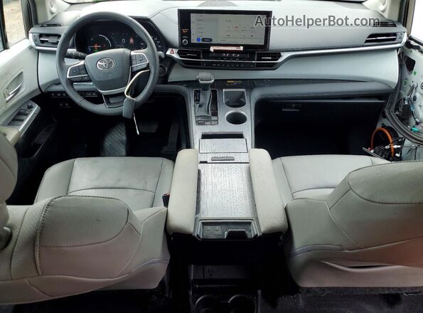 5TDJSKFCXSS155991 2025 TOYOTA SIENNA White Widok deski rozdzielczej