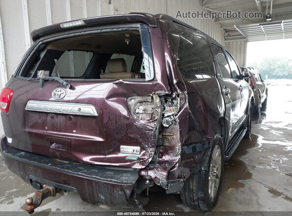 5TDJW5G11GS134831 2016 TOYOTA SEQUOIA Burgundy Вид спереду
