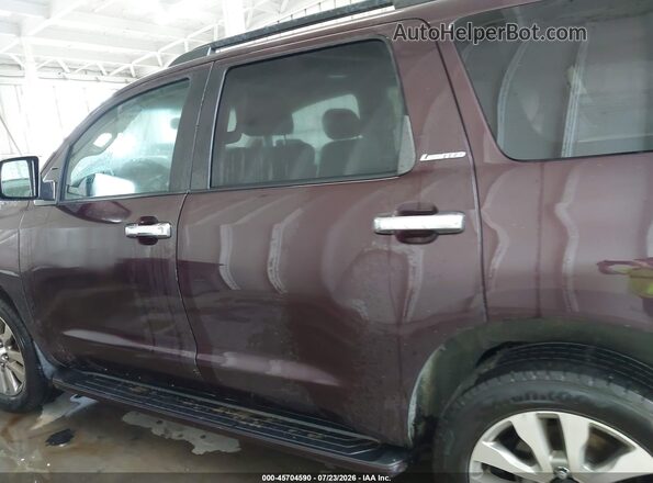 5TDJW5G11GS134831 2016 TOYOTA SEQUOIA Burgundy Панорамний вид салону 360°