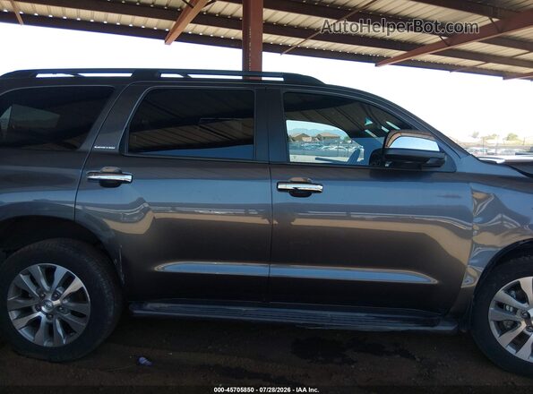 5TDJW5G18GS128198 2016 TOYOTA SEQUOIA Gray Vista interior trasera