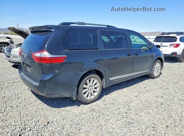 5TDJZ3DC0HS151817 2017 TOYOTA SIENNA Черный Задняя правая четверть