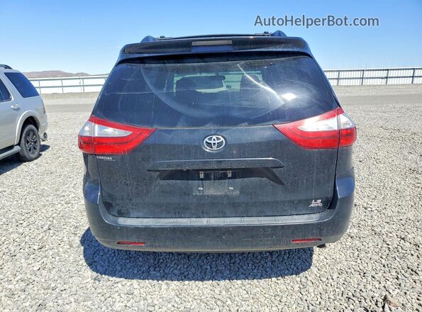 5TDJZ3DC0HS151817 2017 TOYOTA SIENNA Черный Вид сзади