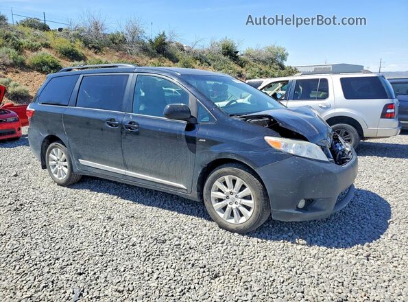 5TDJZ3DC0HS151817 2017 TOYOTA SIENNA Черный Передняя правая четверть