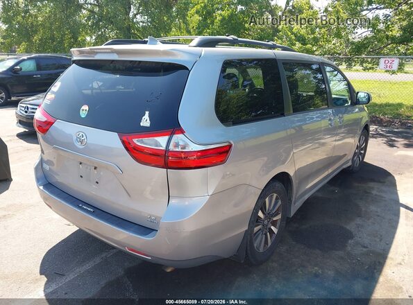 5TDJZ3DC3JS204922 2018 TOYOTA SIENNA Silver Задня права чверть