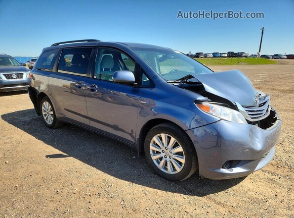 5TDJZ3DC4HS185274 2017 TOYOTA SIENNA Blue Առջևի աջ