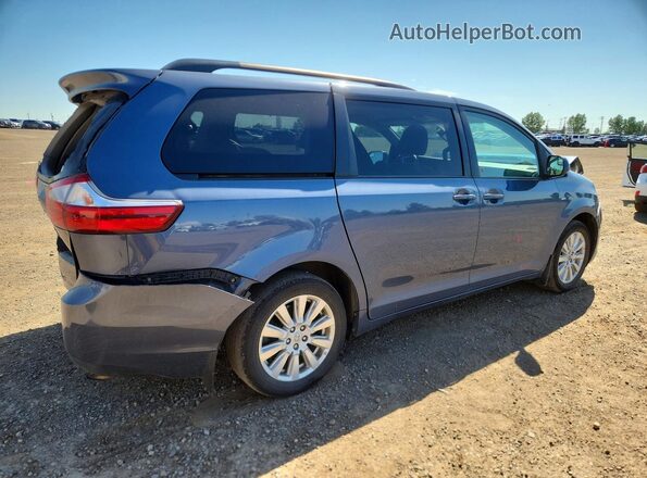 5TDJZ3DC4HS185274 2017 TOYOTA SIENNA Blue Հետևի աջ