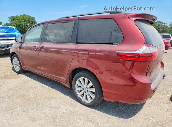 5TDJZ3DC4HS185517 2017 TOYOTA SIENNA Red Tył lewy