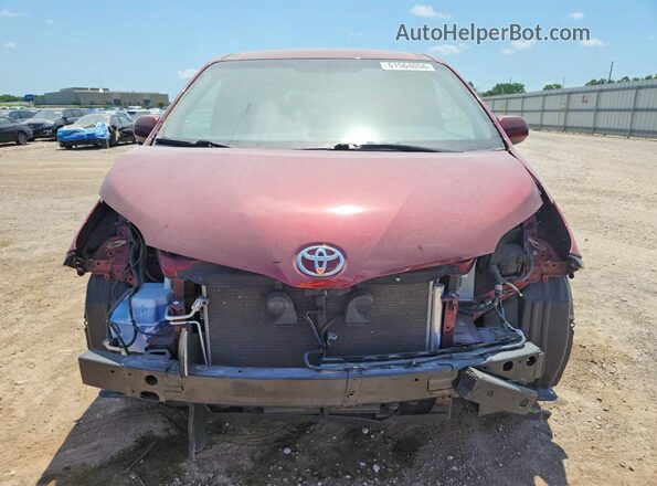 5TDJZ3DC4HS185517 2017 TOYOTA SIENNA Red Widok z przodu