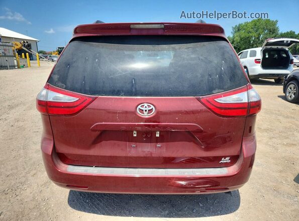 5TDJZ3DC4HS185517 2017 TOYOTA SIENNA Red Widok z tyłu