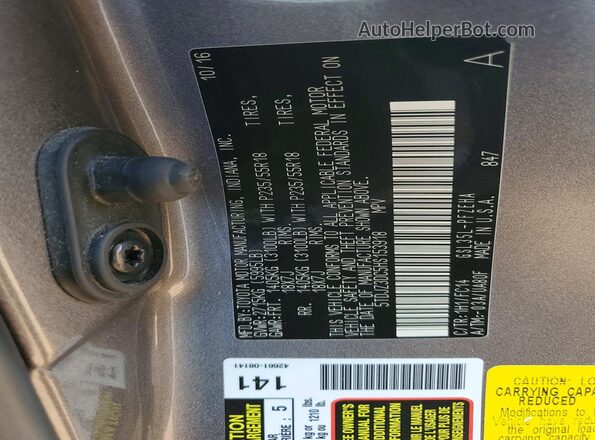 5TDJZ3DC5HS153918 2017 TOYOTA SIENNA Gray Vista de la etiqueta del VIN