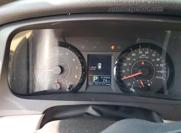 5TDJZ3DC5HS153918 2017 TOYOTA SIENNA Gray Vista del cuadro de instrumentos