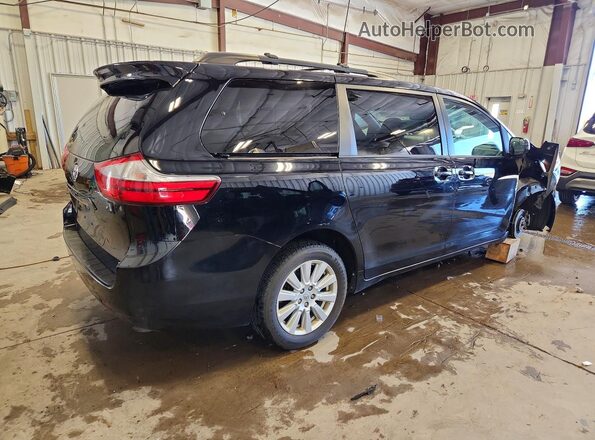 5TDJZ3DC6HS166404 2017 TOYOTA SIENNA Черный Задняя правая четверть