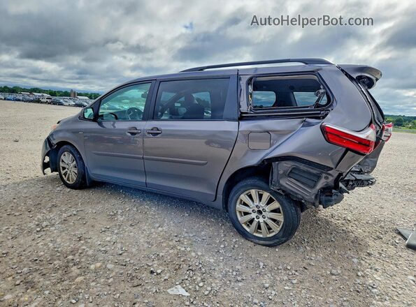 5TDJZ3DC6HS186006 2017 TOYOTA SIENNA Gray Հետևի ձախ