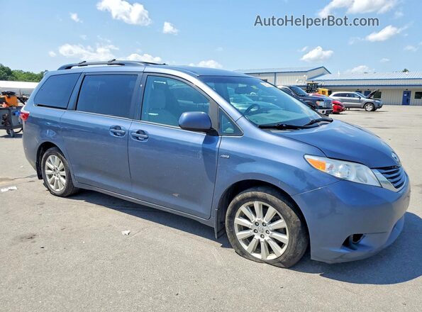 5TDJZ3DC9HS177686 2017 TOYOTA SIENNA Blue Przód prawy