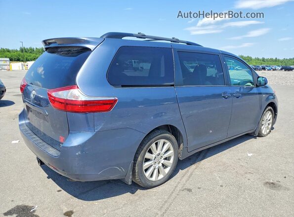 5TDJZ3DC9HS177686 2017 TOYOTA SIENNA Blue Tył prawy